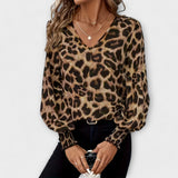 Joana | Elegantiška bluzon su leopardų raštu