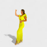 Lucía | Neono flamenco suknelė