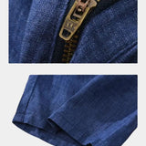 Felix™ | Lino mėlyni šortai Horizont