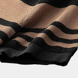 George™ | Karamelinis dryžuotas polo marškinėlis