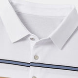 Kasper™ | Dryžuotas Polo Marškinėliai su Saulėlydžio Motyvu