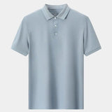 Klaus™ | Plieninė pilka polo marškiniai