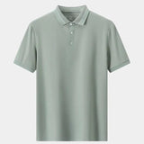 Klaus™ | Plieninė pilka polo marškiniai