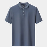 Klaus™ | Plieninė pilka polo marškiniai