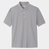 Klaus™ | Plieninė pilka polo marškiniai