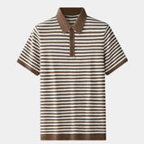 Malthe™ | Klasikinis dryžuotas polo marškinėlis