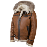 Aron™ | Bomber striukė su gobtuvu ir kailiu